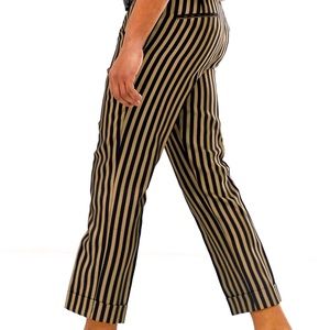 Men’s Slim Fit Smart Pants in Stone Stripe (NWOT)